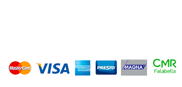 Mercado Pago: Mastercard, Visa, American Express, Presto, Magna, CMR