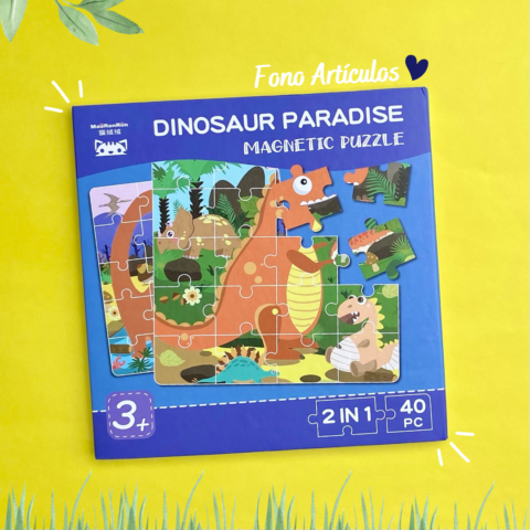 Puzzle Magnético - Paraíso de los Dinosaurios