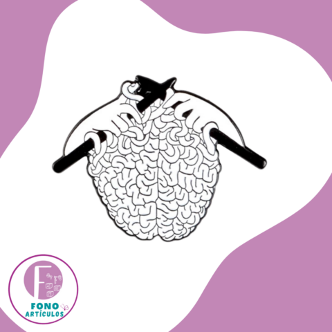 Pin Cerebro tejido