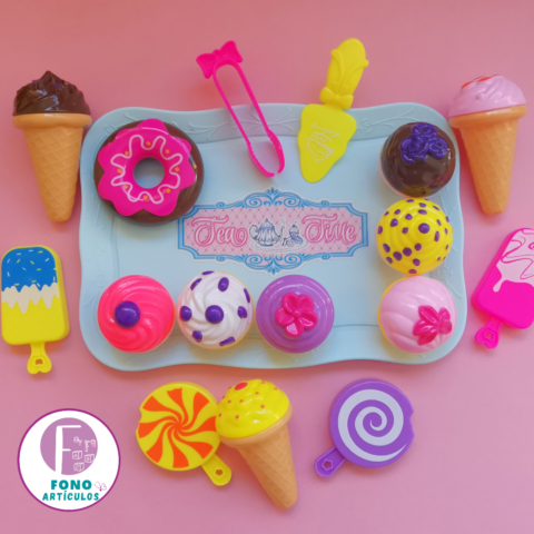 Set de alimentos dulces