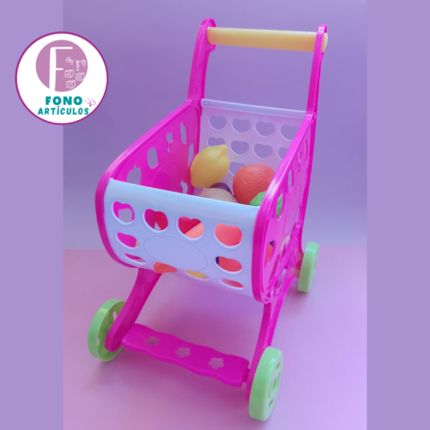 Carro de supermercado + alimentos