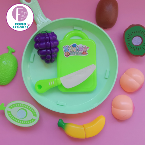 Set de frutas con velcro
