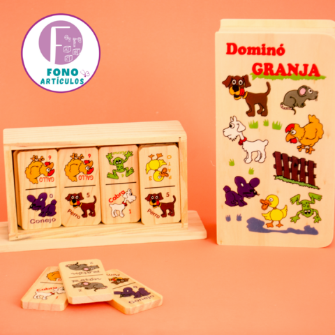 Dominó animales de la granja