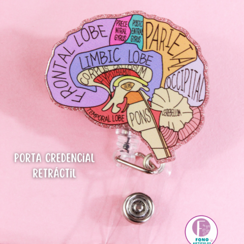 Porta Credencial Retráctil Cerebro